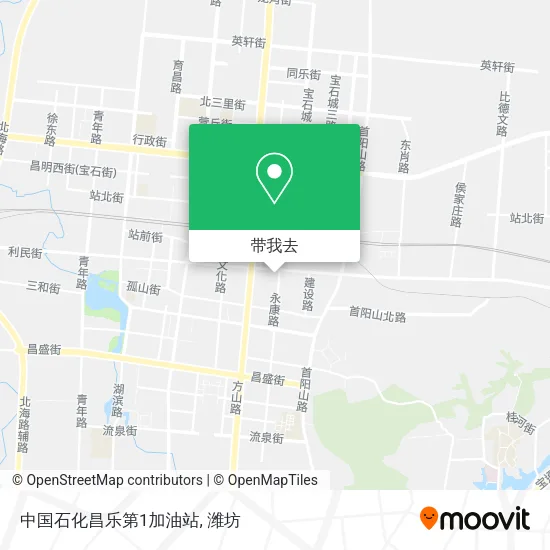 中国石化昌乐第1加油站地图