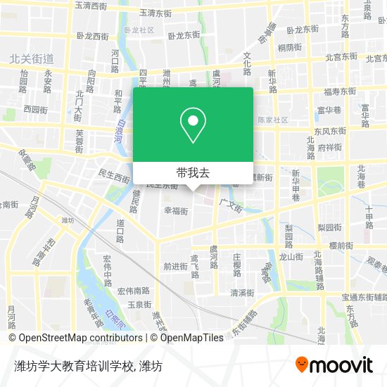 潍坊学大教育培训学校地图