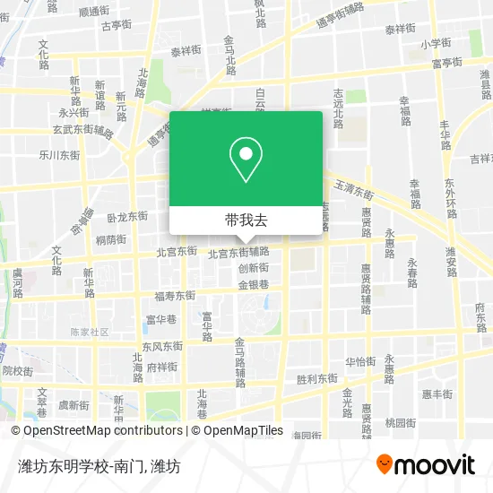 潍坊东明学校-南门地图