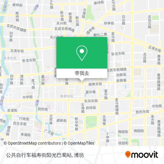 公共自行车福寿街阳光巴蜀站地图
