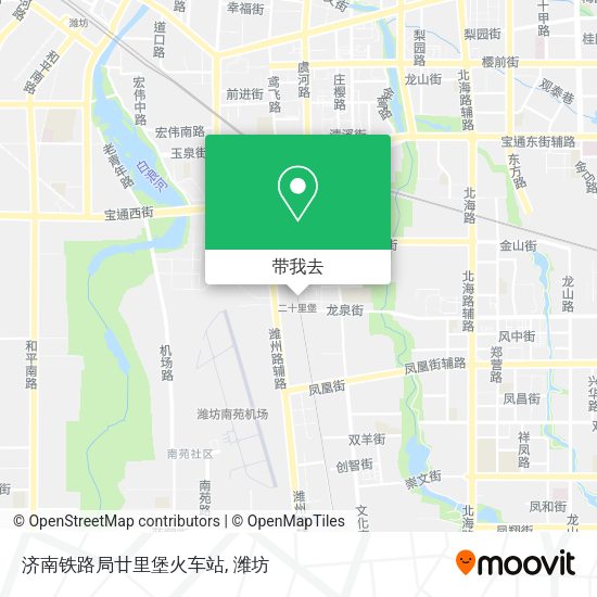 济南铁路局廿里堡火车站地图