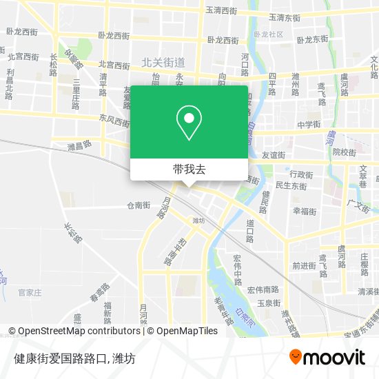 健康街爱国路路口地图