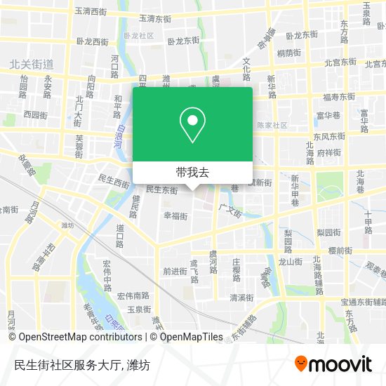 民生街社区服务大厅地图