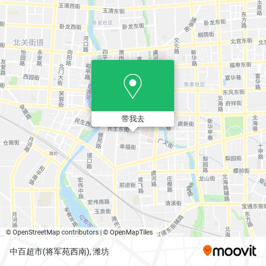 中百超市(将军苑西南)地图
