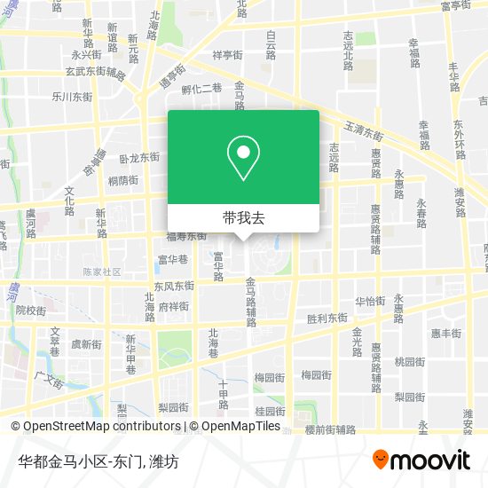 华都金马小区-东门地图