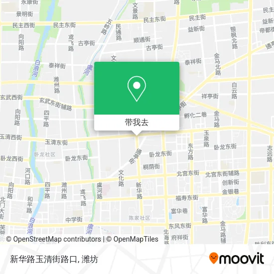 新华路玉清街路口地图