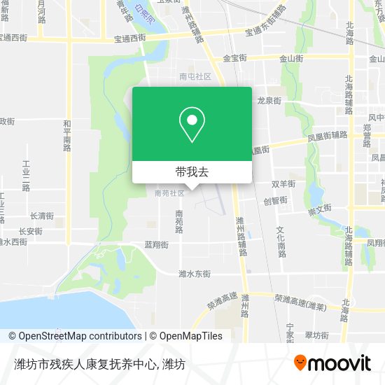 潍坊市残疾人康复抚养中心地图