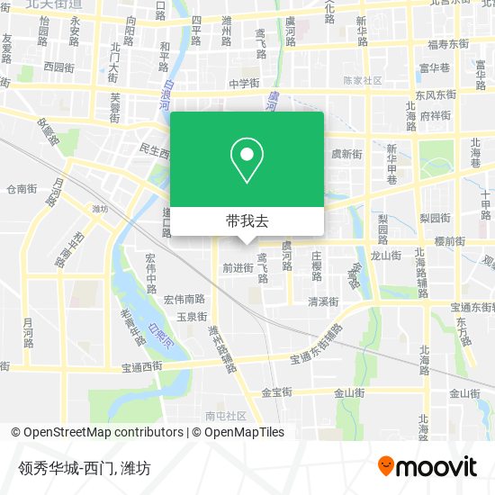 领秀华城-西门地图