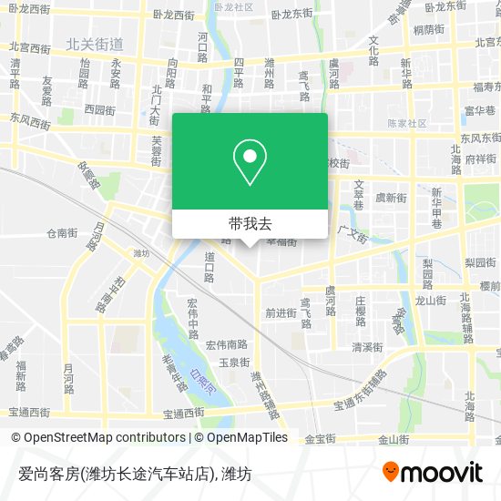 爱尚客房(潍坊长途汽车站店)地图