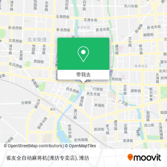 雀友全自动麻将机(潍坊专卖店)地图