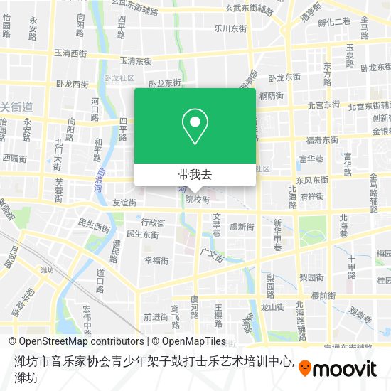 潍坊市音乐家协会青少年架子鼓打击乐艺术培训中心地图