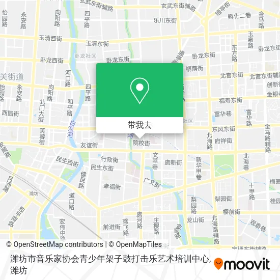潍坊市音乐家协会青少年架子鼓打击乐艺术培训中心地图