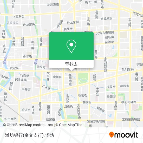 潍坊银行(奎文支行)地图