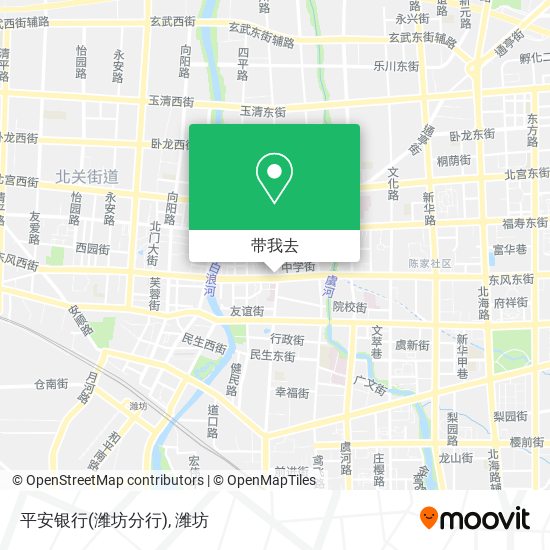 平安银行(潍坊分行)地图