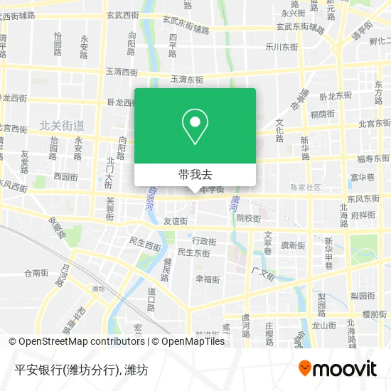 平安银行(潍坊分行)地图