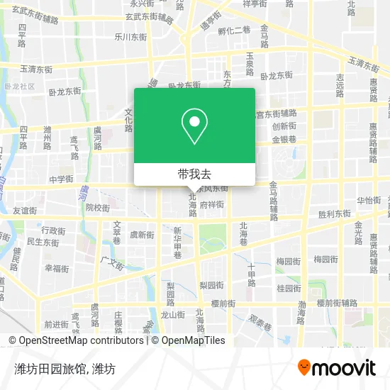 潍坊田园旅馆地图