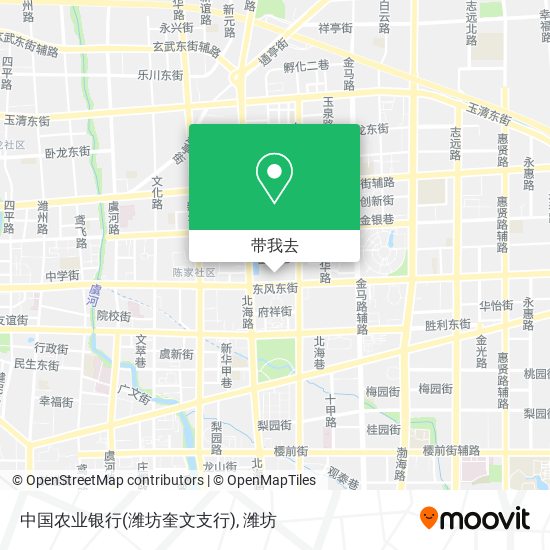 中国农业银行(潍坊奎文支行)地图