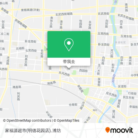 家福源超市(明德花园店)地图