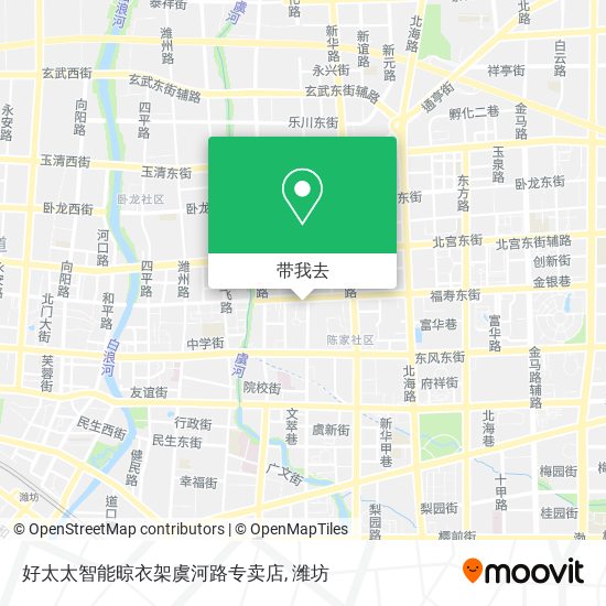 好太太智能晾衣架虞河路专卖店地图