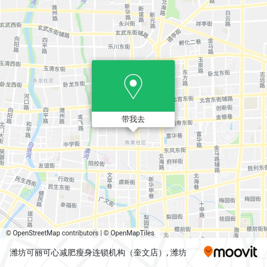 潍坊可丽可心减肥瘦身连锁机构（奎文店）地图