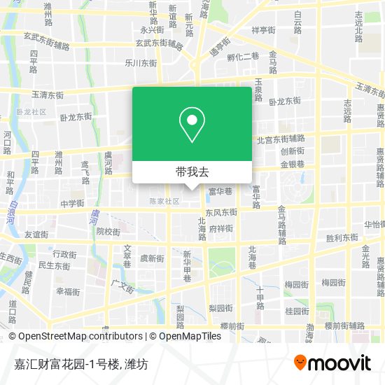 嘉汇财富花园-1号楼地图