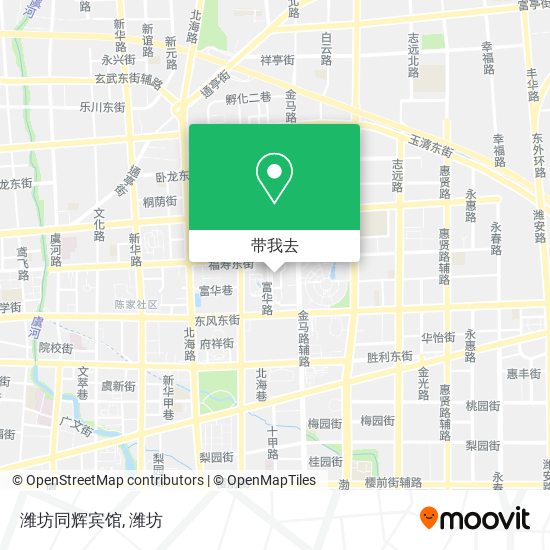 潍坊同辉宾馆地图