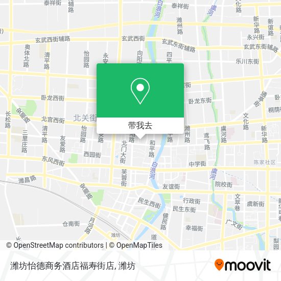 潍坊怡德商务酒店福寿街店地图