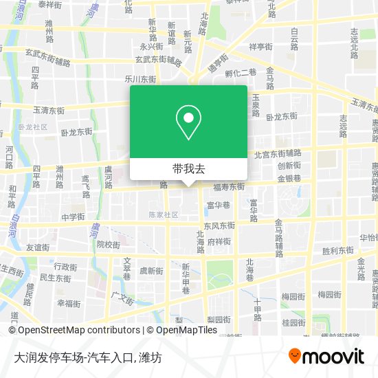 大润发停车场-汽车入口地图