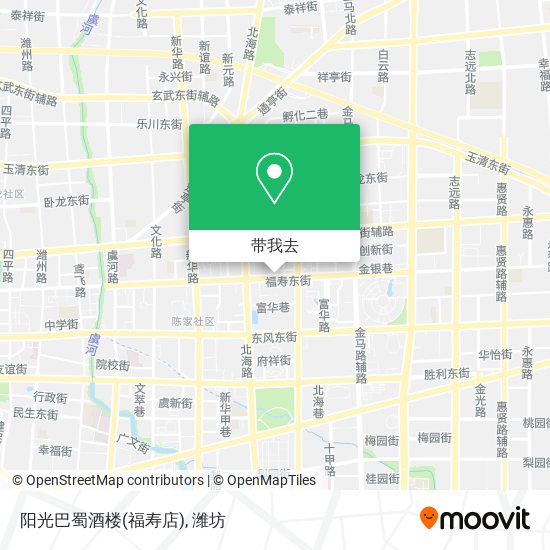 阳光巴蜀酒楼(福寿店)地图