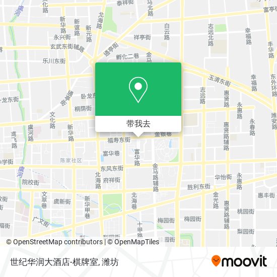 世纪华润大酒店-棋牌室地图
