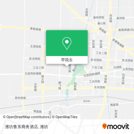 潍坊鲁东商务酒店地图