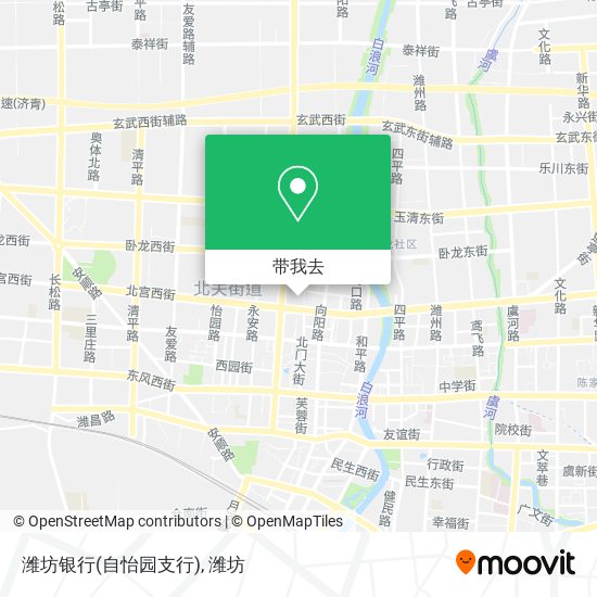 潍坊银行(自怡园支行)地图