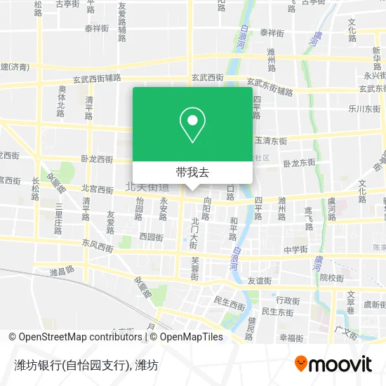潍坊银行(自怡园支行)地图