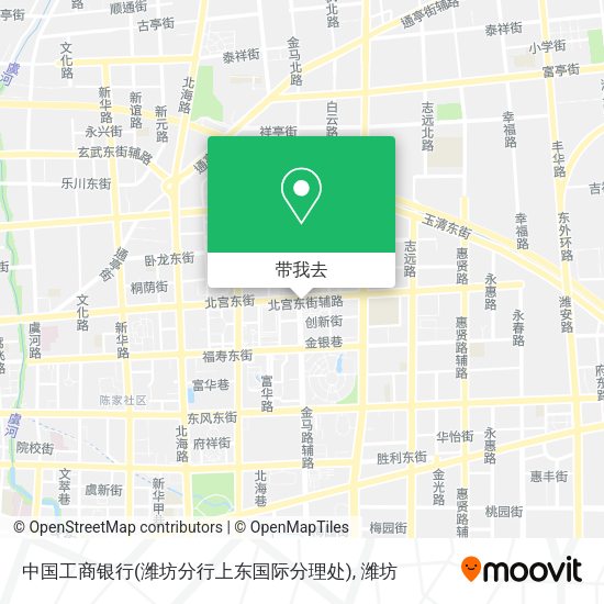 中国工商银行(潍坊分行上东国际分理处)地图
