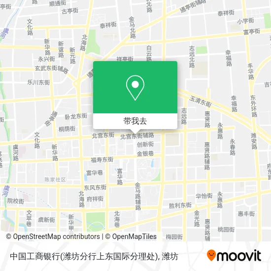 中国工商银行(潍坊分行上东国际分理处)地图