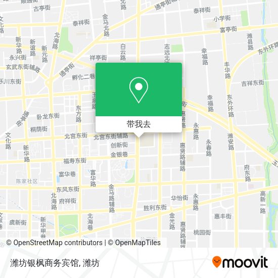 潍坊银枫商务宾馆地图