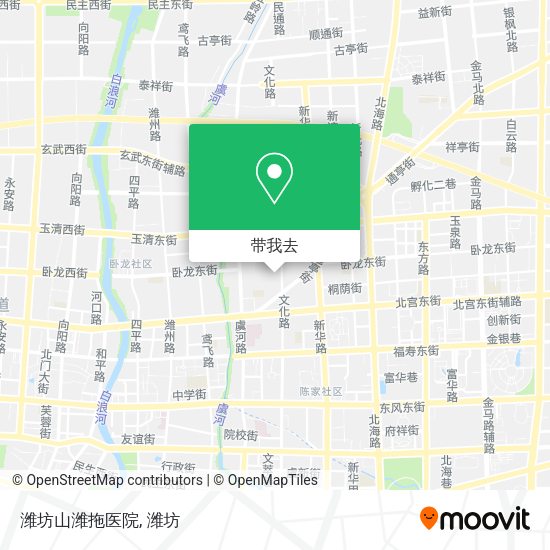潍坊山潍拖医院地图