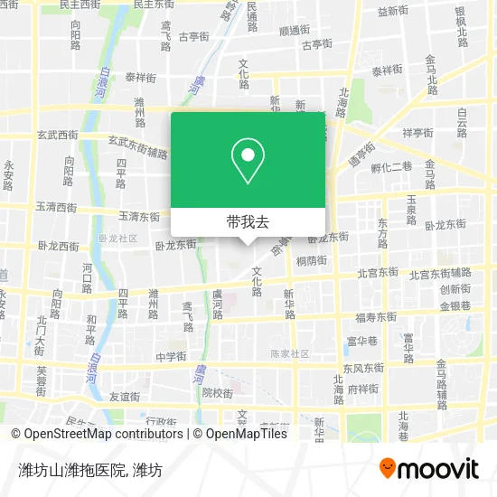 潍坊山潍拖医院地图