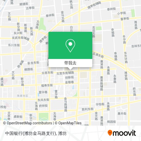 中国银行(潍坊金马路支行)地图