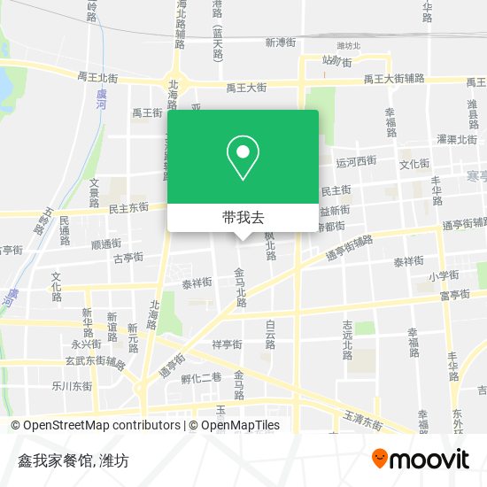 鑫我家餐馆地图