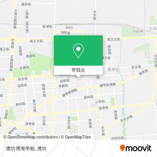 潍坊博海学校地图