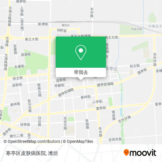 寒亭区皮肤病医院地图