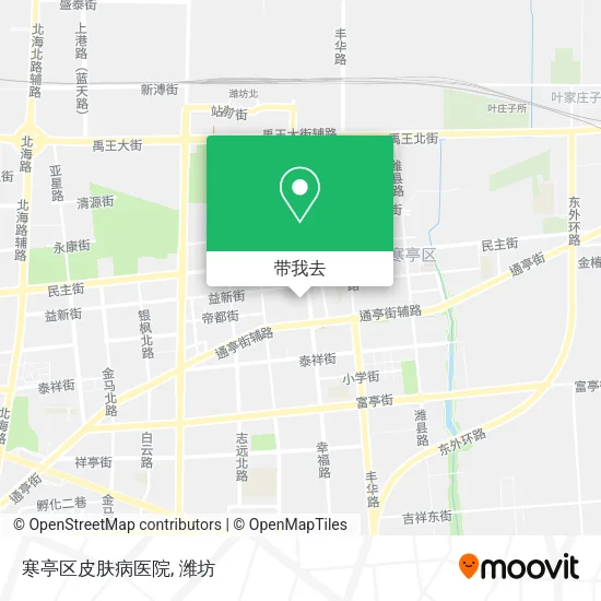 寒亭区皮肤病医院地图