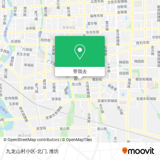 九龙山村小区-北门地图