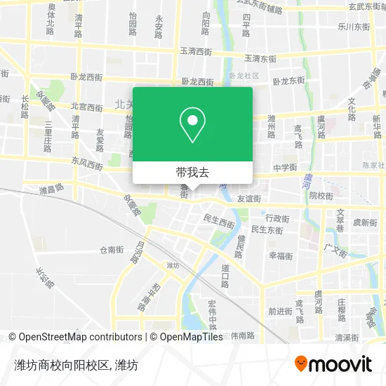 潍坊商校向阳校区地图