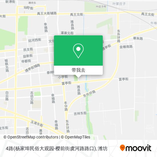 4路(杨家埠民俗大观园-樱前街虞河路路口)地图