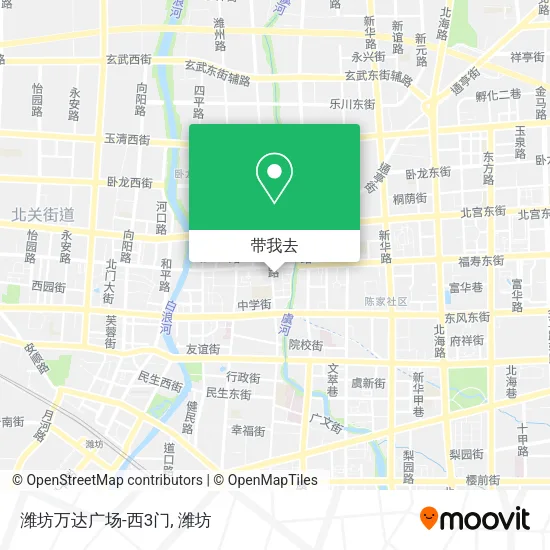 潍坊万达广场-西3门地图