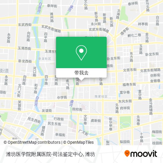 潍坊医学院附属医院-司法鉴定中心地图