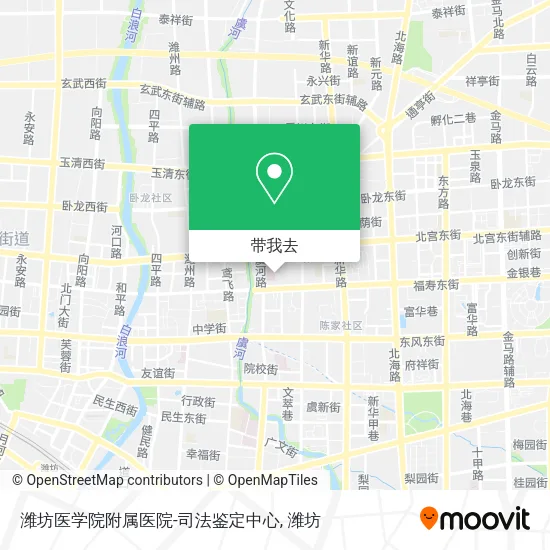 潍坊医学院附属医院-司法鉴定中心地图