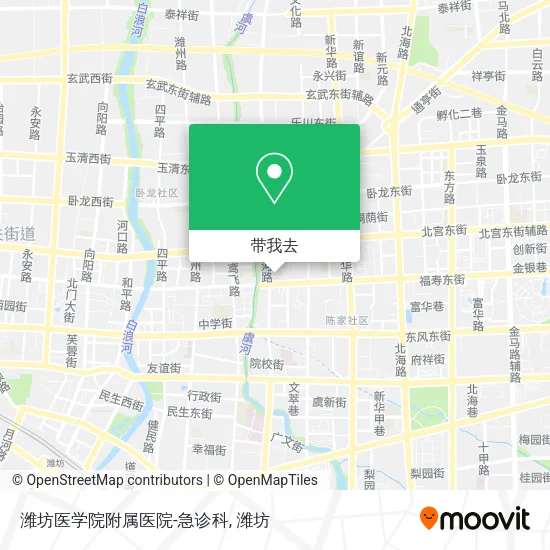 潍坊医学院附属医院-急诊科地图